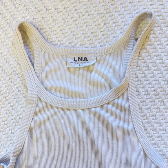 LNA White Tank Top - Picture 3 of 7